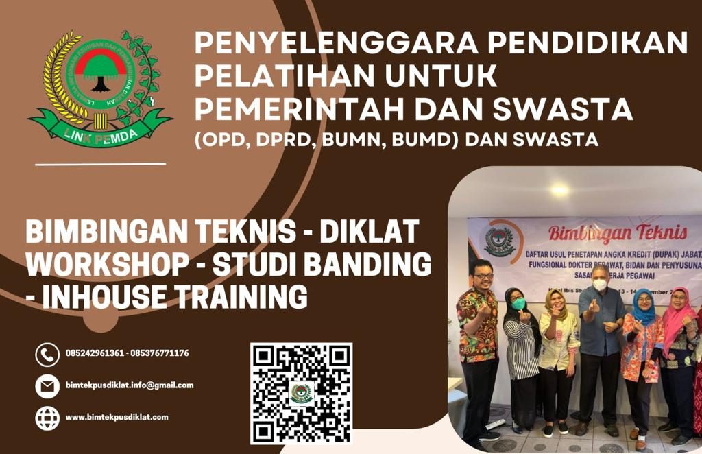 Bimtek Sistem PAK/Penilaian Angka Kredit Jabatan Fungsional Sesuai PermePANRB No 1 tahun 2023