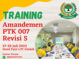 Training PTK 007 Revisi 5