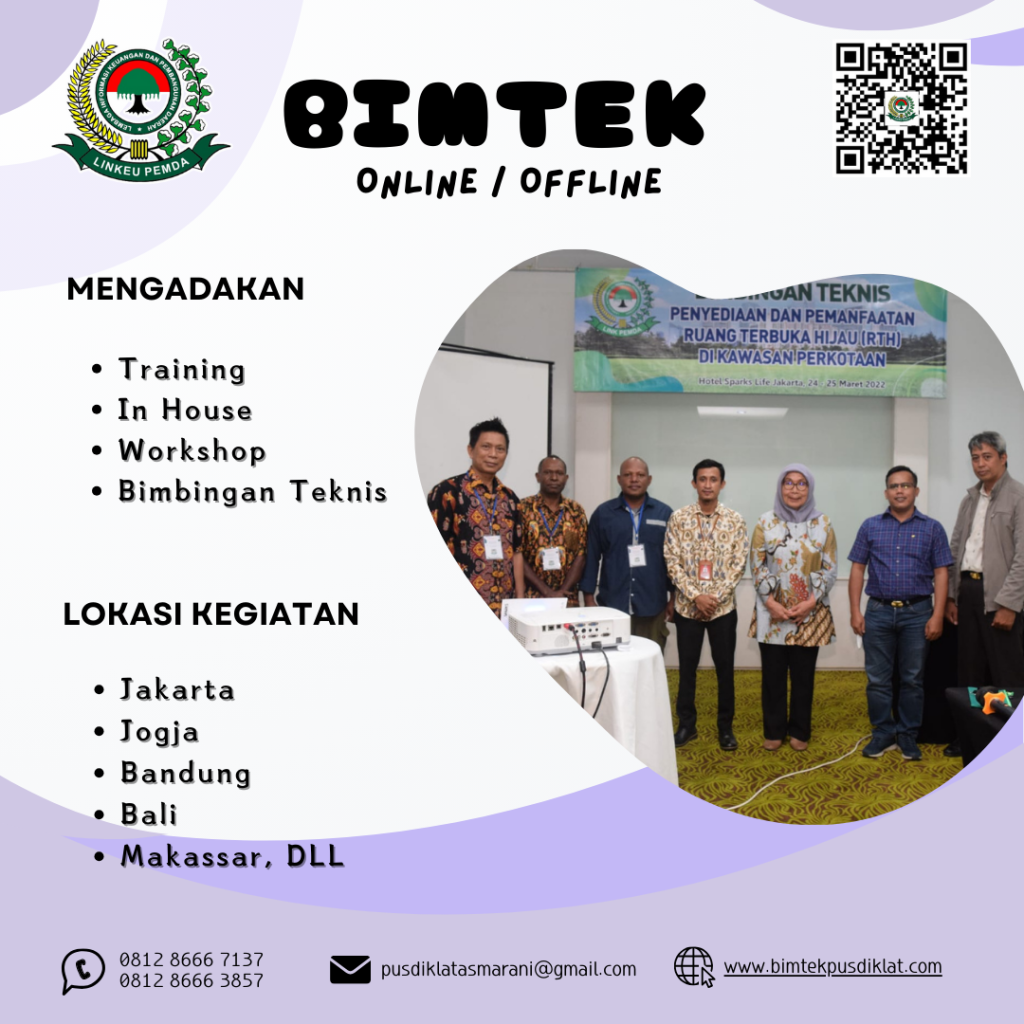 BIMTEK TEKNIS PENYEDIAAN DAN PEMANFAATAN RTH ( RUANG TERBUKA HIJAU ) PEMDA 2024-2025