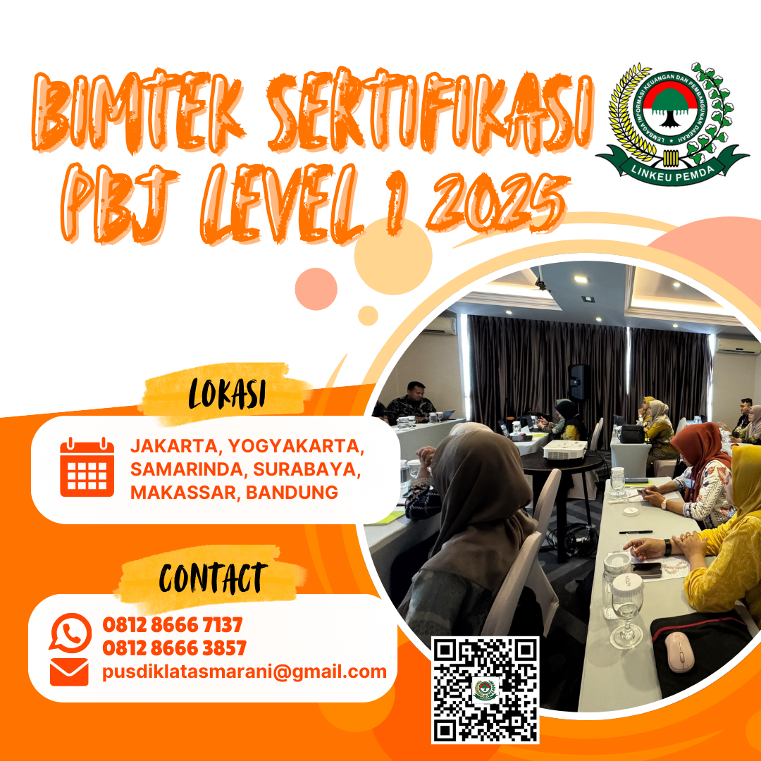Jadwal Bimtek Ujian Sertifikasi PBJP Level 1 Tahun 2025