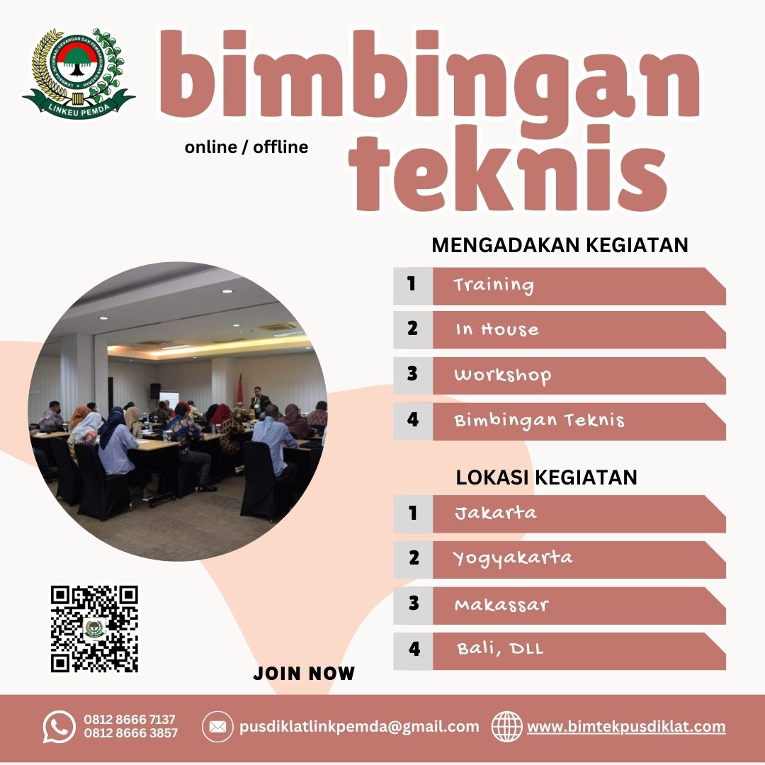 Bimtek Tahun 2026 Sistem Monitoring dan Reporting Keuangan Berbasis IT untuk meningkatkan efisiensi, akurasi laporan, dan transparansi pengelolaan keuangan BLUD.