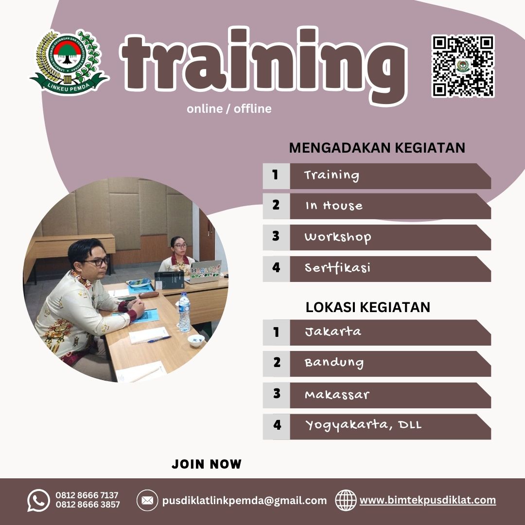 Pelatihan Pengembangan Kepribadian 2026–2027: tingkatkan percaya diri, komunikasi, etika kerja, dan soft skills untuk sukses profesional.