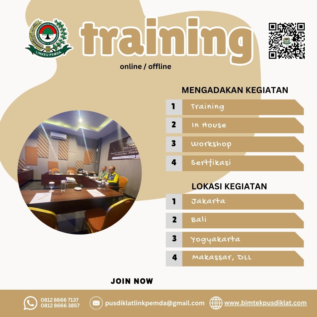 Tingkatkan profesionalisme sekretaris melalui Training Personality Development 2026: komunikasi, etika kerja, percaya diri, dan pelayanan prima.