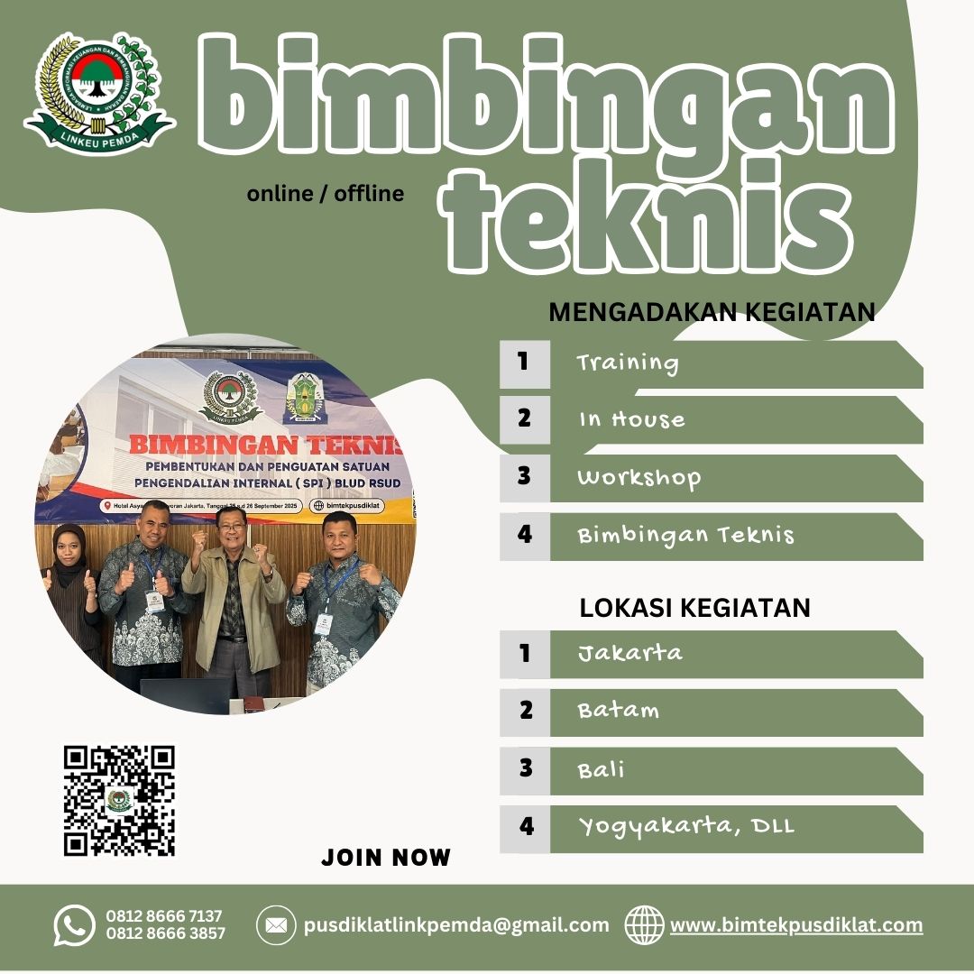 Bimtek Audit Pendapatan dan Piutang BLUD RS 2026 tingkatkan kompetensi audit keuangan rumah sakit, pengelolaan piutang, dan akuntabilitas.