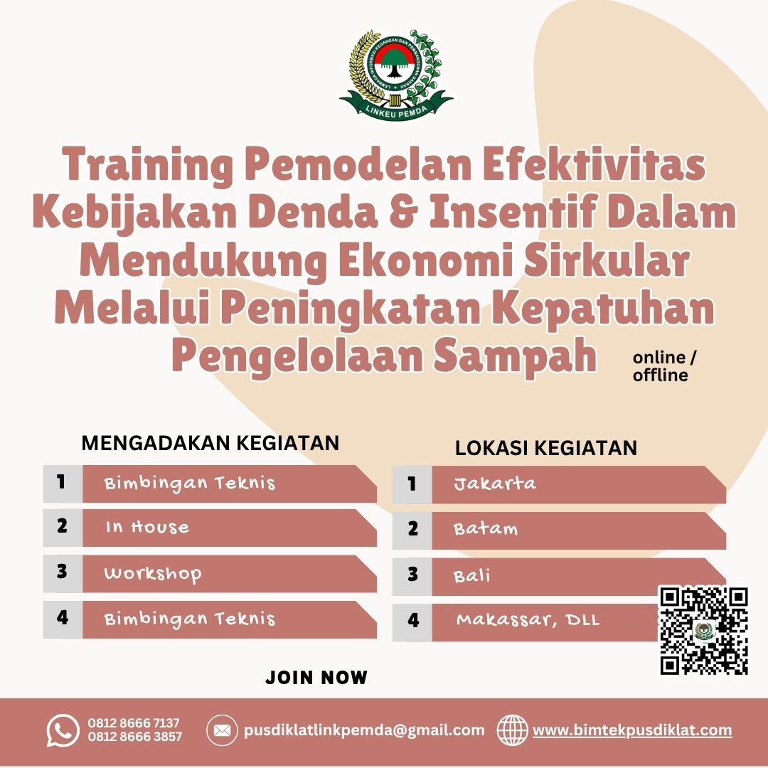 Tingkatkan efektivitas kebijakan denda dan insentif dalam pengelolaan sampah melalui training ekonomi sirkular terbaru Tahun 2026 berbasis kepatuhan.