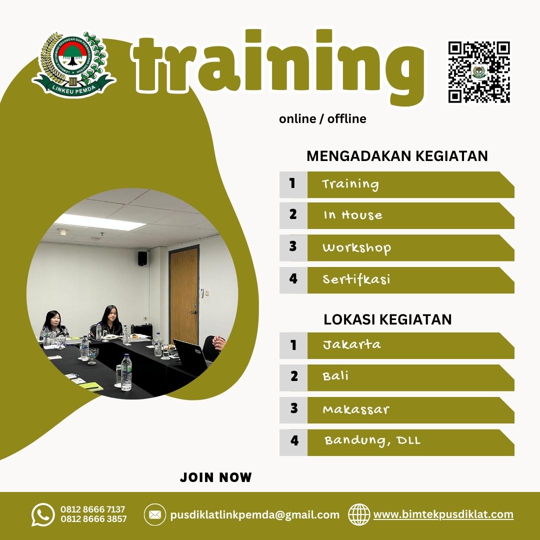 Training AI-Driven Operations 2027 untuk meningkatkan efisiensi kerja, otomatisasi proses bisnis, produktivitas, dan kualitas operasional.